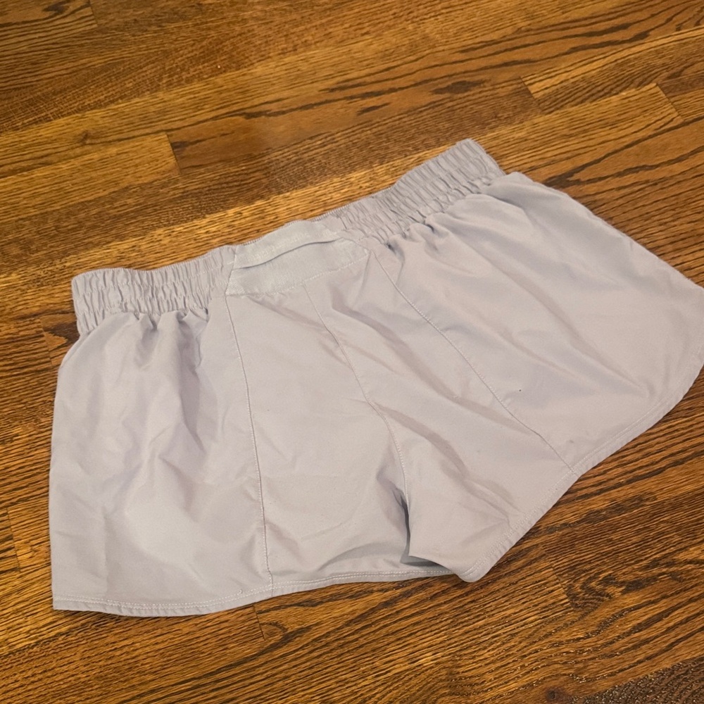 Nike Women's Light Lavender Athletic Running Shorts - Picture 2 of 2